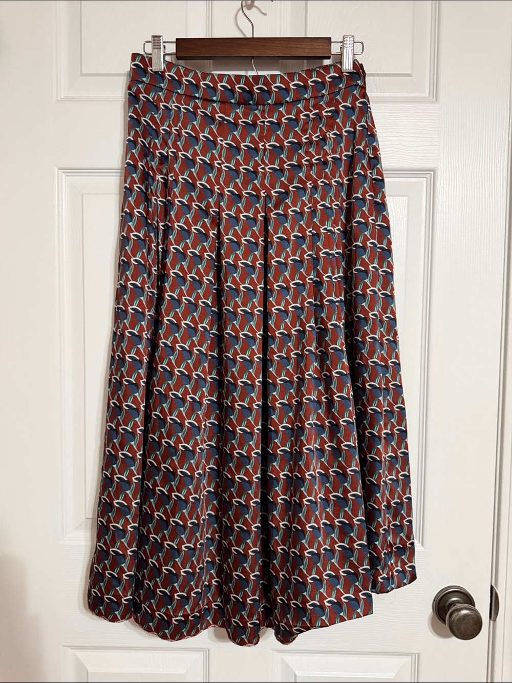 Zara Rust Patterned Skirt